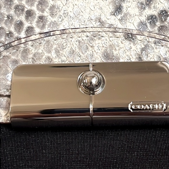 NWT-Coach Leather Embossed Python Print Slim Envelope Wallet - Picture 3 of 12